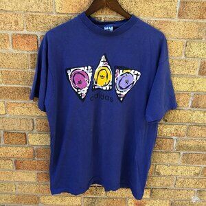 Vintage 1989 Single Stitch Adidas T Shirt XL